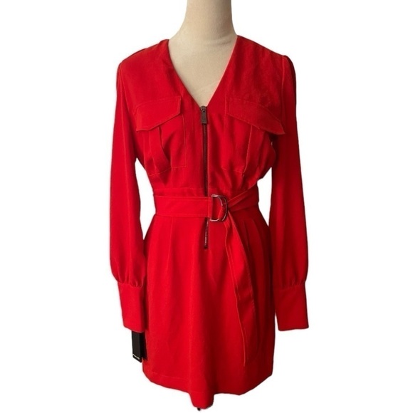 Pinko Capeta Abito Red Dress - Picture 2 of 13